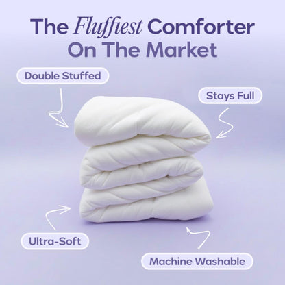Marshmallow Double-Stuffed Comforter – Ultra-Soft Heat-Adaptive Vegan Fill